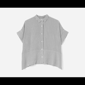 NWT Everlane Clean Silk Square Shirt